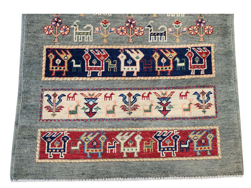 Stunning Ariana Handmade Bedside Carpet 126 x 86 CM