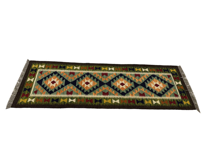 Gorgeous Afghan Maimana kilim Rug 191 x 63 CM