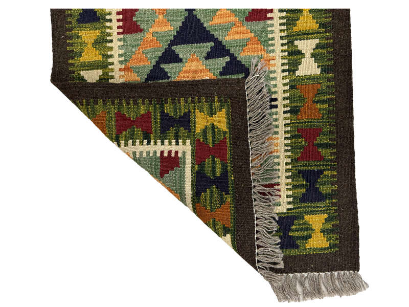 Gorgeous Afghan Maimana kilim Rug 191 x 63 CM