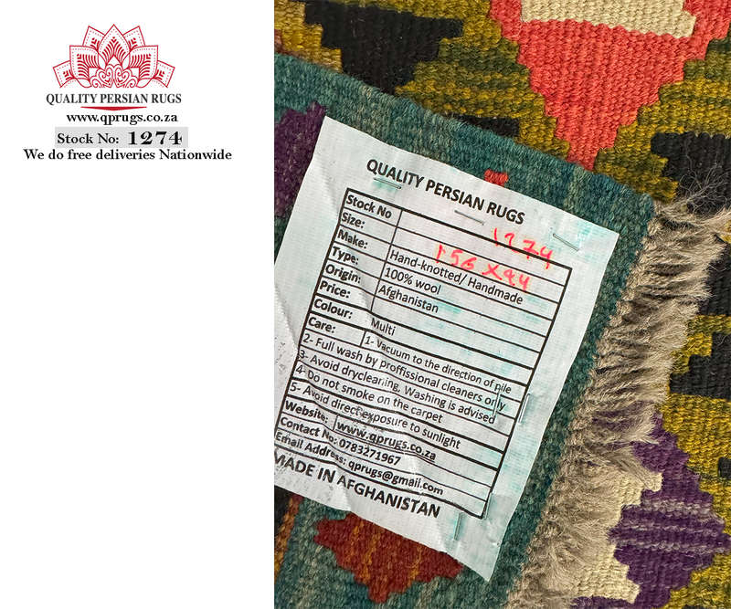 Stunning Afghan Maimana Kilim Rug 156 x 94 CM