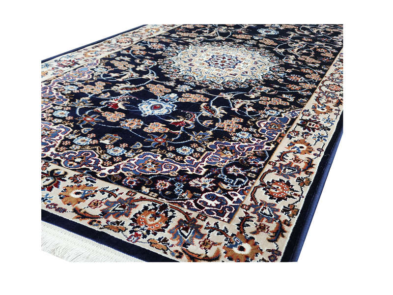 Gorgeous Navy Kashan passage Carpet 400 X 80 cm