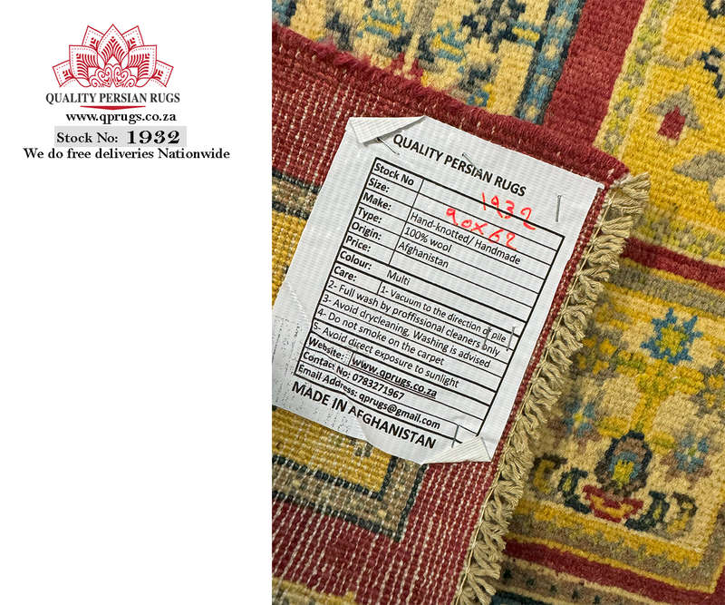 Gorgeous Afghan Ariana Handmade Carpet 90 x 62 CM