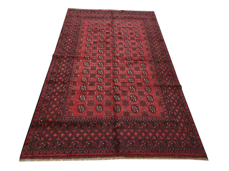 Fine Bukhara Red Afghan Carpet 286 x 190 cm