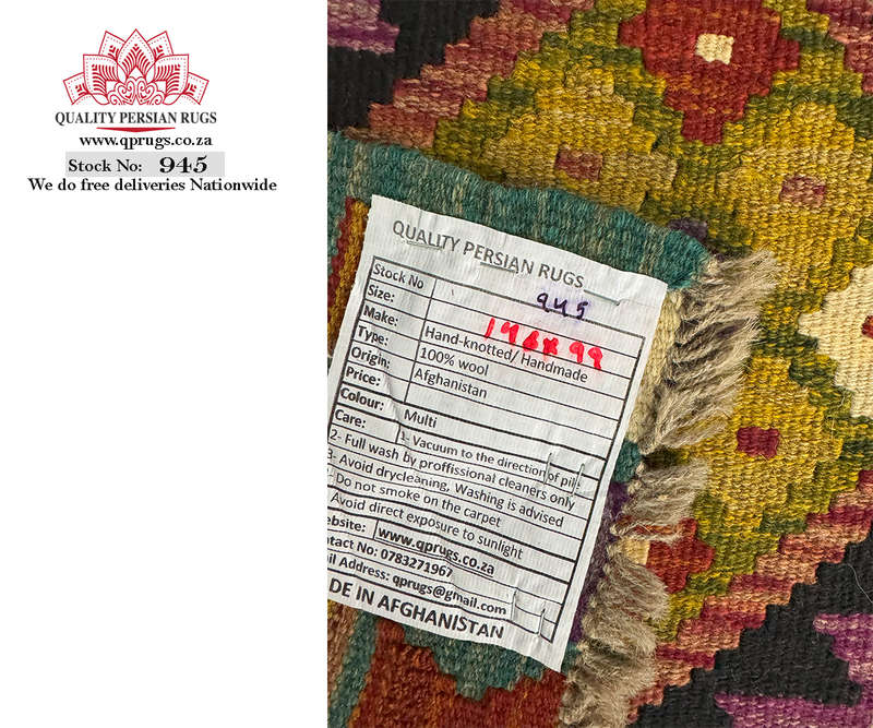 Gorgeous Afghan Maimana Kilim Rug 146 x 99 CM