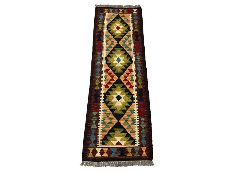 Stunning Afghan Maimana kilim Rug 187 x 63 CM