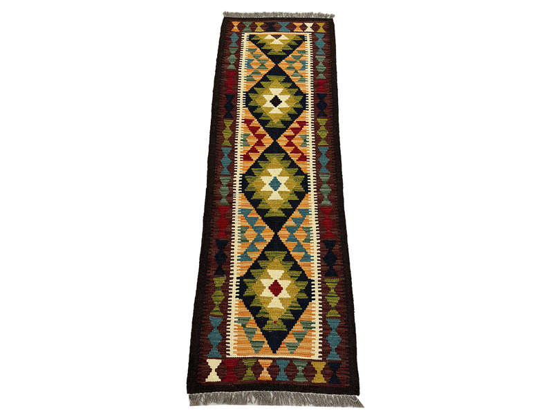 Stunning Afghan Maimana kilim Rug 187 x 63 CM