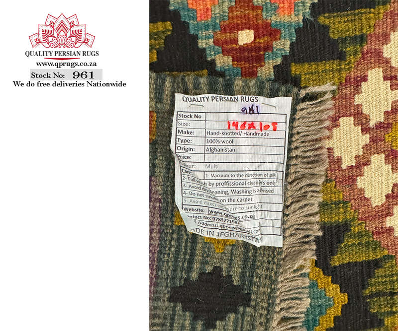 Beautiful Afghan Maimana Kilim Rug 146 x 105 CM