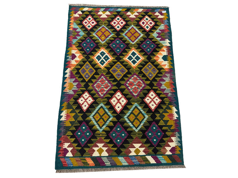 Stunning Afghan Maimana Kilim Rug 148 x 102 CM