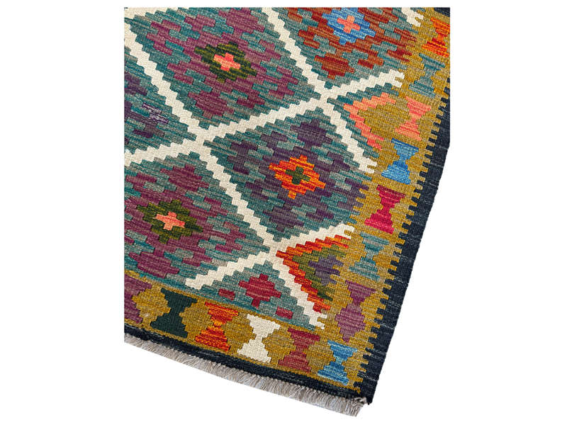 Stunning Afghan Maimana Kilim Rug 141 x 95 CM