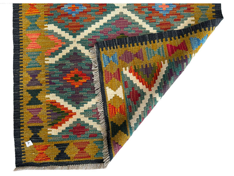 Stunning Afghan Maimana Kilim Rug 141 x 95 CM