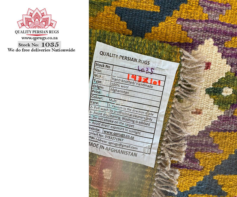 Fine Afghan Maimana Kilim Rug 143 x 101 CM