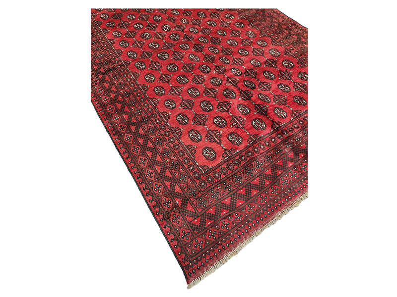Beautiful Red Afghan Handmade Carpet 295 x 192 CM