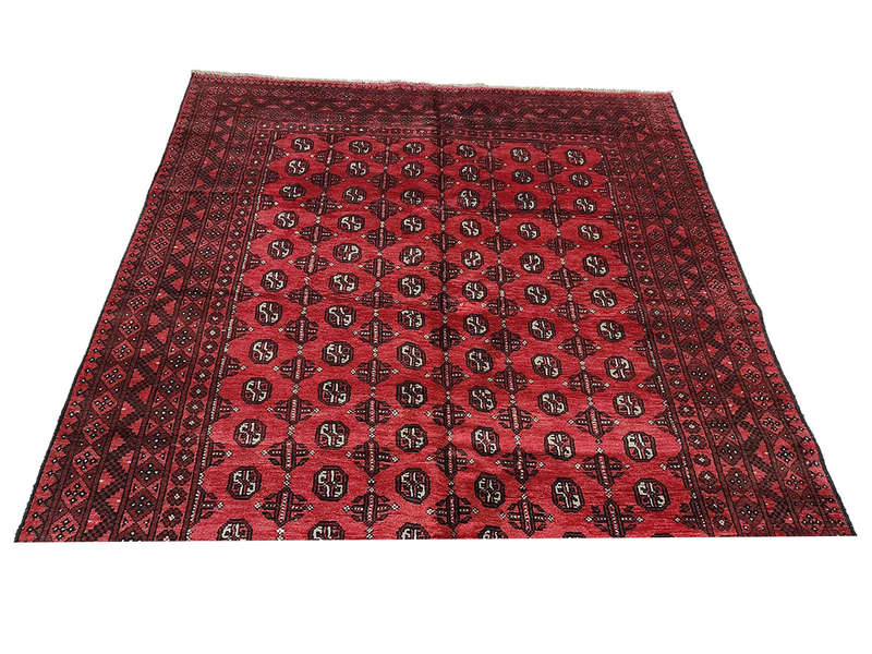 Beautiful Red Afghan Handmade Carpet 295 x 192 CM