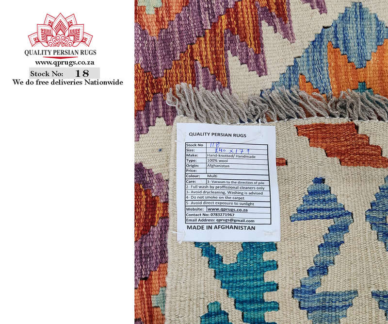 Incredible Afghan Choubi kilim 240 x 179 CM