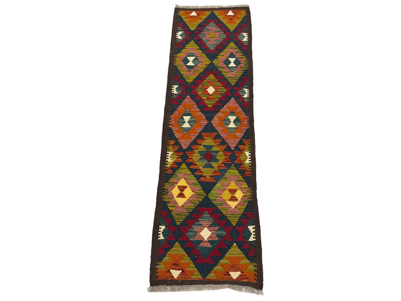 Gorgeous Afghan Maimana Kilim Runner 202 x 63 CM