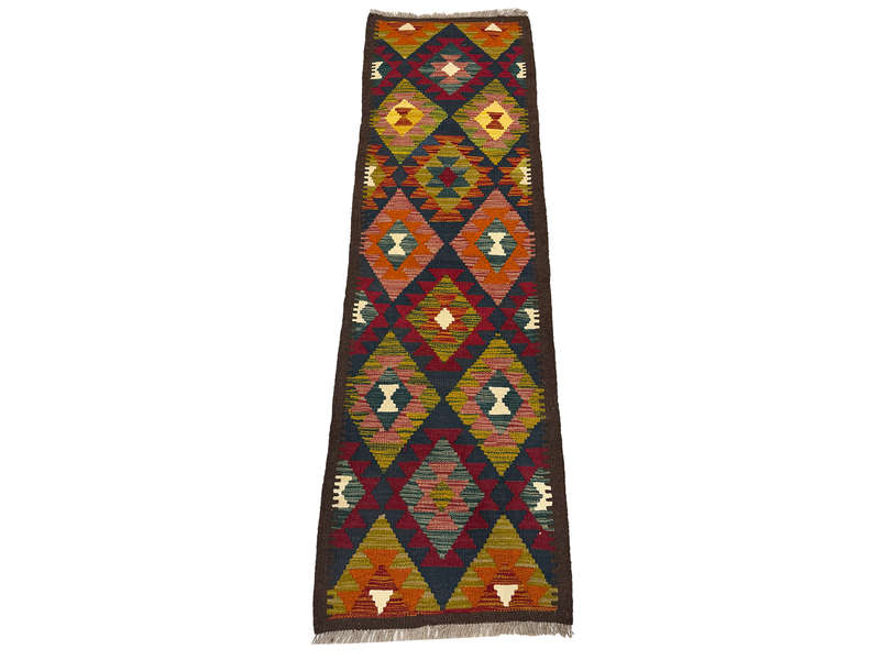 Gorgeous Afghan Maimana Kilim Runner 202 x 63 CM