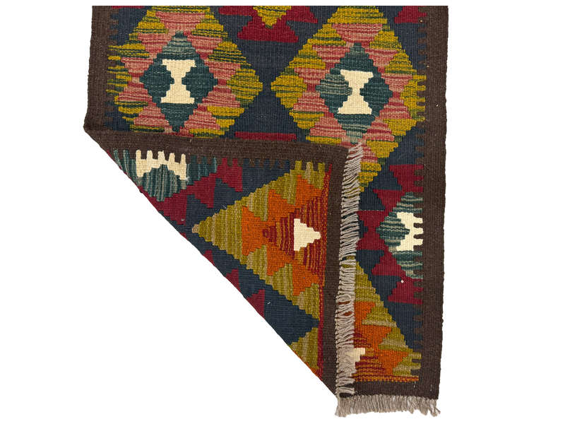 Gorgeous Afghan Maimana Kilim Runner 202 x 63 CM