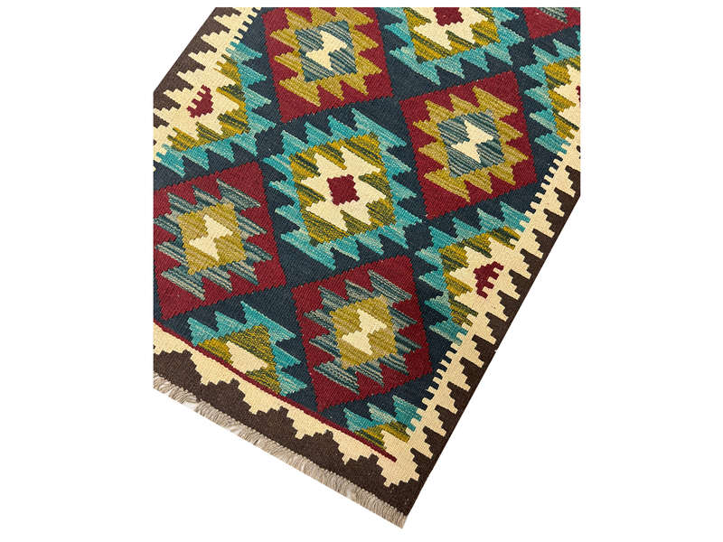 Gorgeous Afghan Maimana kilim Runne 296 x 83 CM