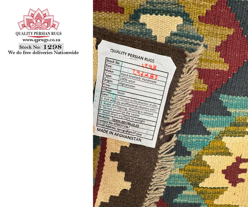Gorgeous Afghan Maimana kilim Runne 296 x 83 CM
