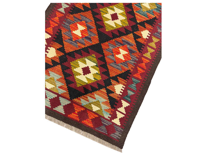 Stunning Afghan Maimana kilim Runner 284 x 87 CM