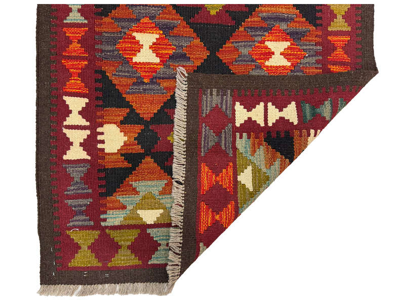 Stunning Afghan Maimana kilim Runner 284 x 87 CM