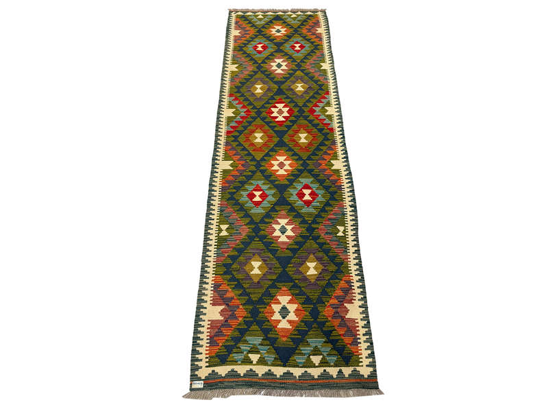 Beautiful Afghan Handmade kilim Runner 285 x 84 CM