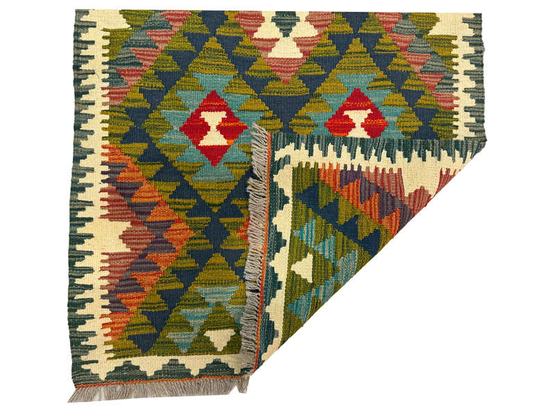 Beautiful Afghan Handmade kilim Runner 285 x 84 CM