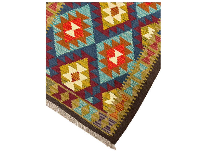 Fine Afghan Handmade kilim Runner 302 x 90 CM