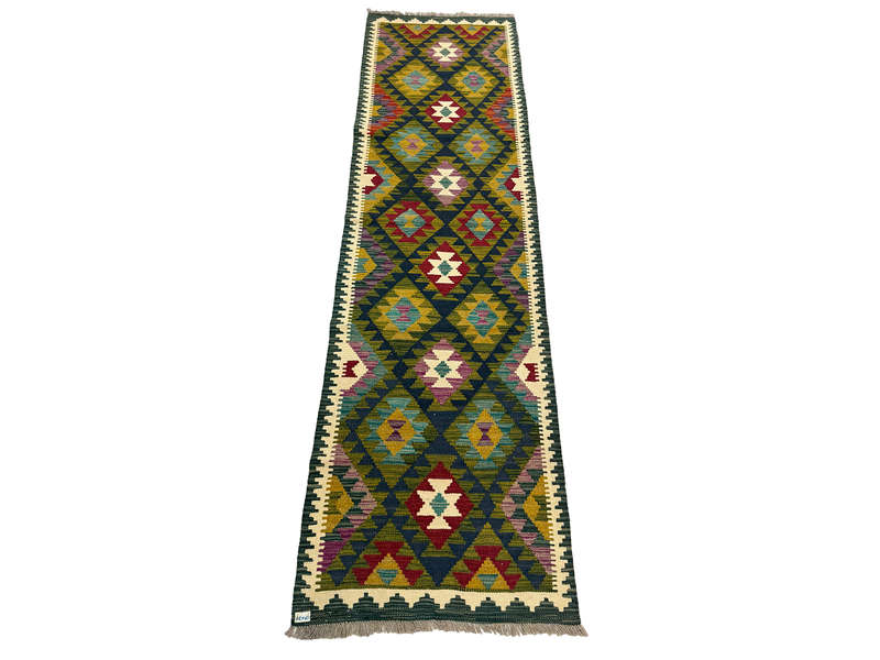 Stunning Afghan Maimana kilim Runner 282 x 79 CM