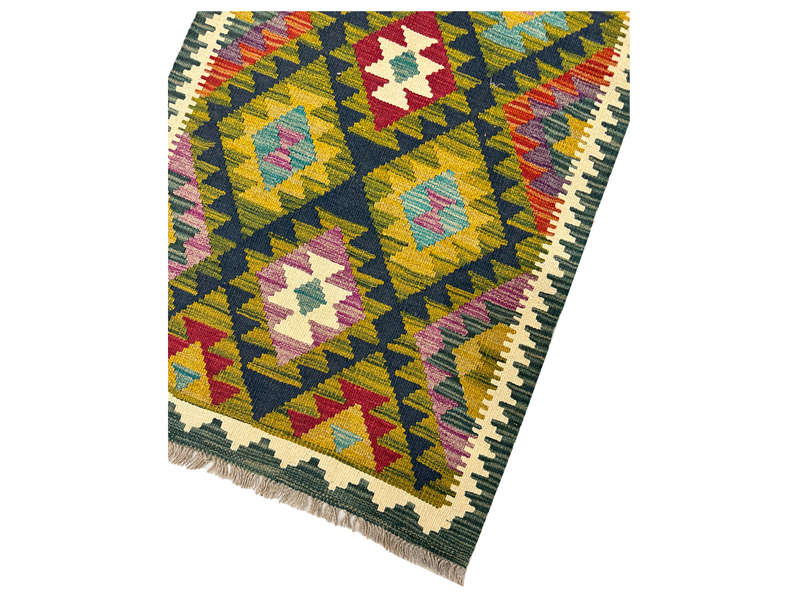 Stunning Afghan Maimana kilim Runner 282 x 79 CM