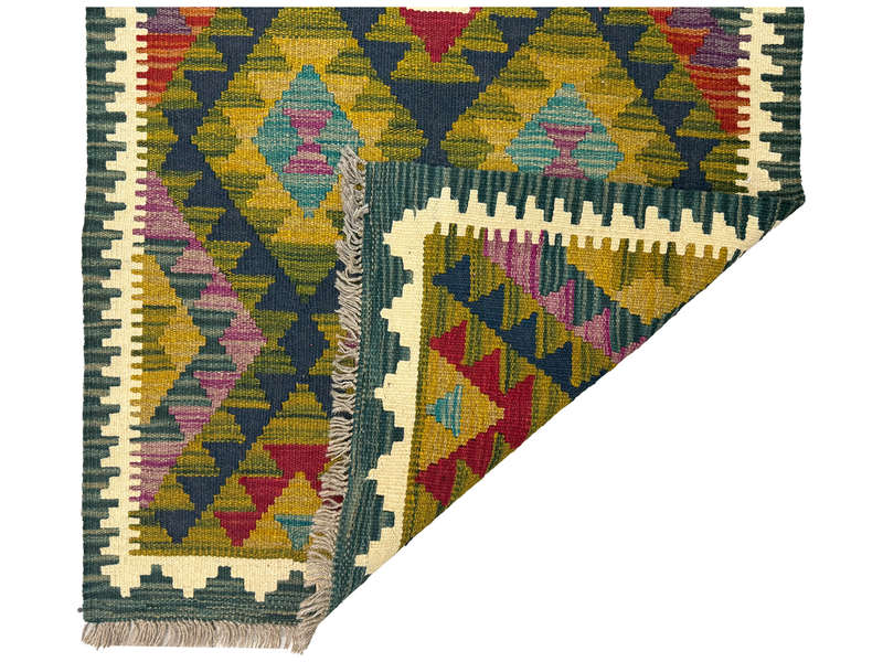 Stunning Afghan Maimana kilim Runner 282 x 79 CM