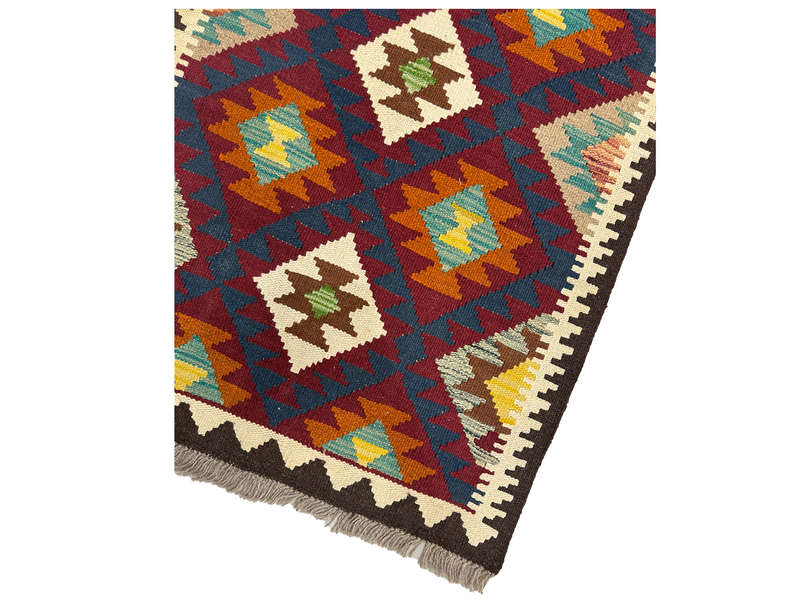 Fine Afghan Maimana kilim Runner 296 x 78 CM