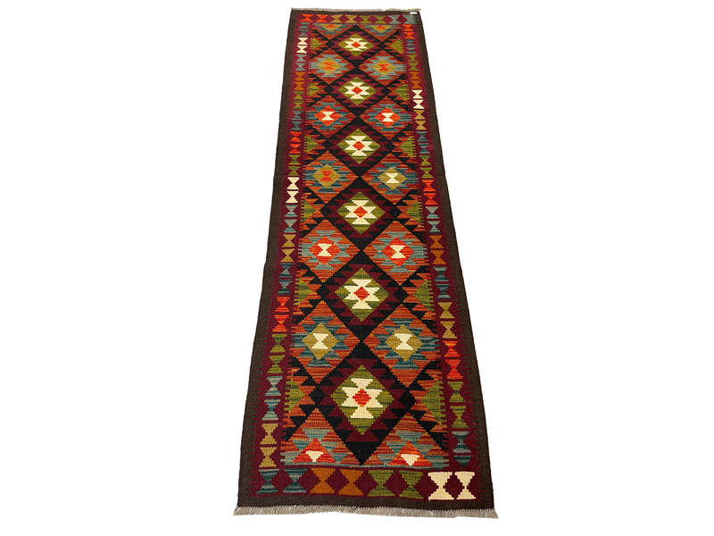 Beautiful Afghan Handmade kilim Runner 289 x 86 CM