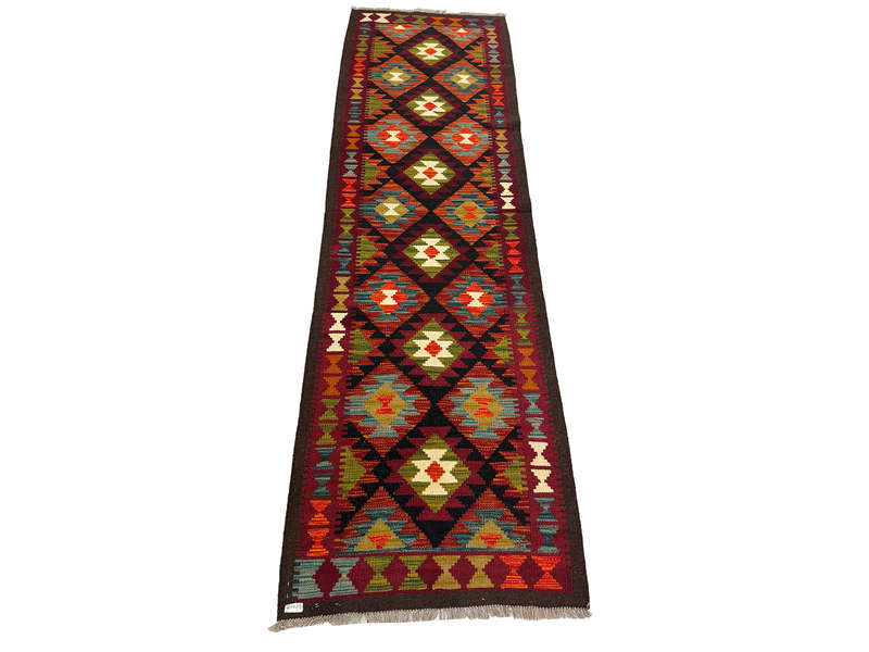 Beautiful Afghan Handmade kilim Runner 289 x 86 CM