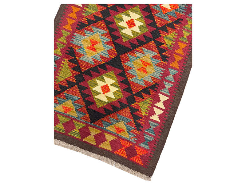 Beautiful Afghan Handmade kilim Runner 289 x 86 CM