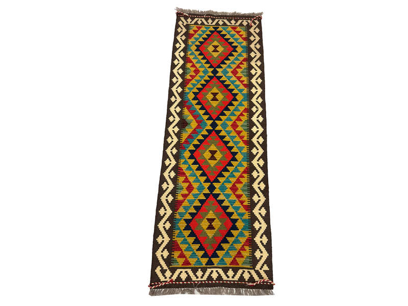 Fine Afghan Maimana Kilim Runner 196 x 69 CM