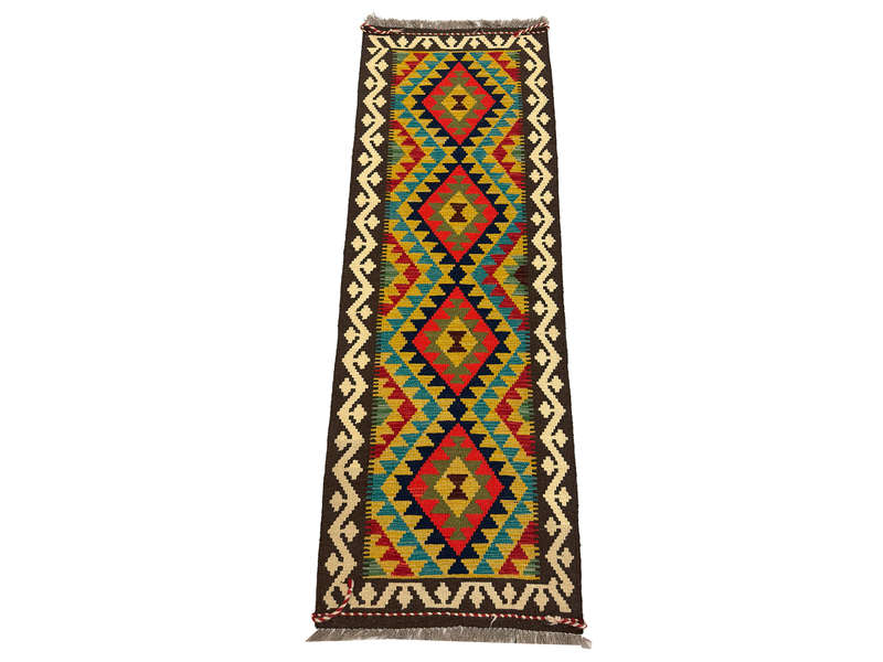 Fine Afghan Maimana Kilim Runner 196 x 69 CM