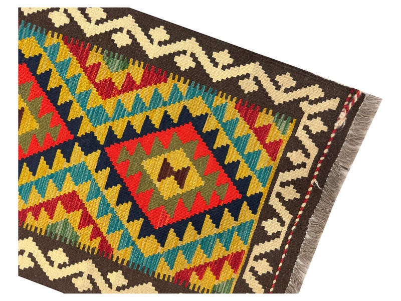 Fine Afghan Maimana Kilim Runner 196 x 69 CM