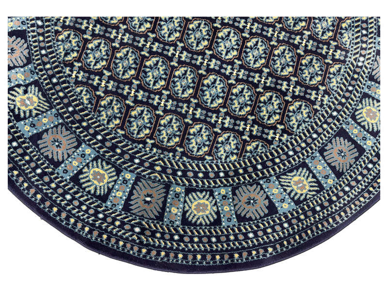 Incredible Navy Bukhara Round Carpet 200 x 200 CM