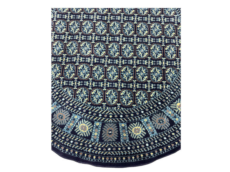 Incredible Navy Bukhara Round Carpet 200 x 200 CM