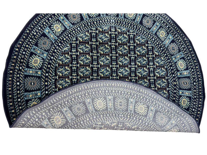 Incredible Navy Bukhara Round Carpet 200 x 200 CM