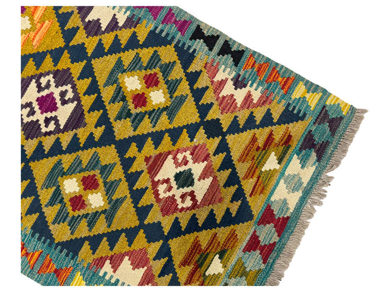 Gorgeous Afghan Handmade kilim Runner 290 x 88 CM