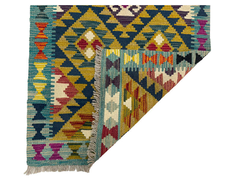 Gorgeous Afghan Handmade kilim Runner 290 x 88 CM