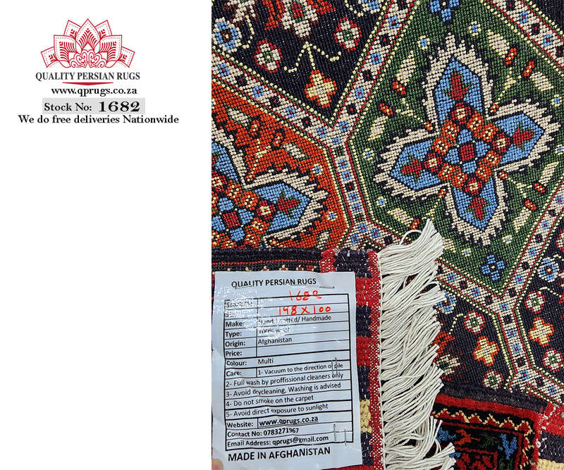 Stunning Afghan Ariana Carpet 148 X 100 CM