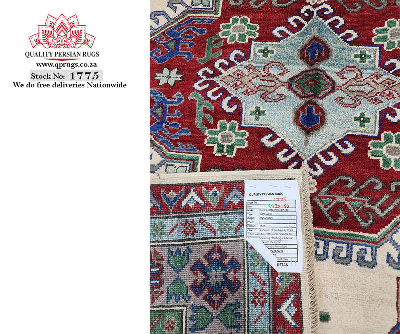 Gorgeous Afghan Kazaq Carpet 242 x 183 CM