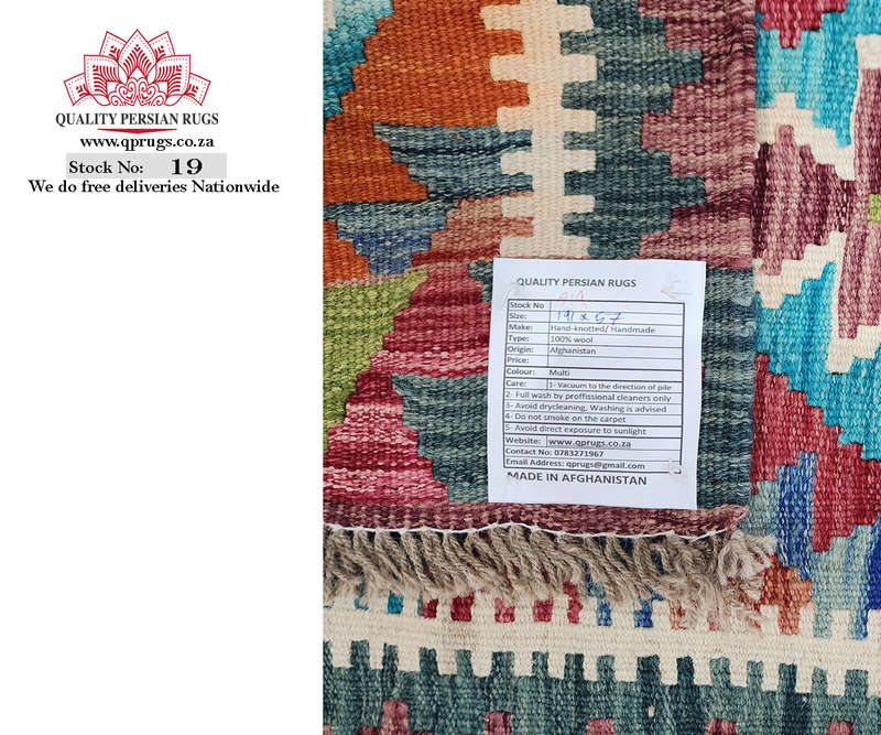 Beautiful Afghan Choubi Kilim Runner 191 x 57 CM
