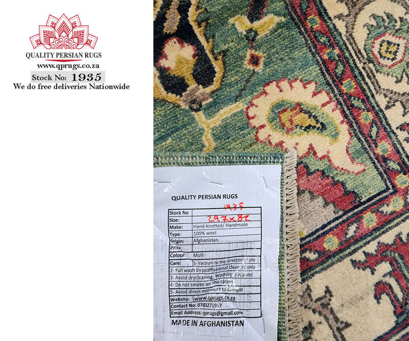 Stunning Afghan Ariana Carpet Runner 297 x 82 CM