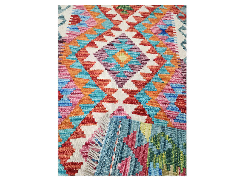 Stunning Afghan Choubi Kilim Runner 197 x 62 CM