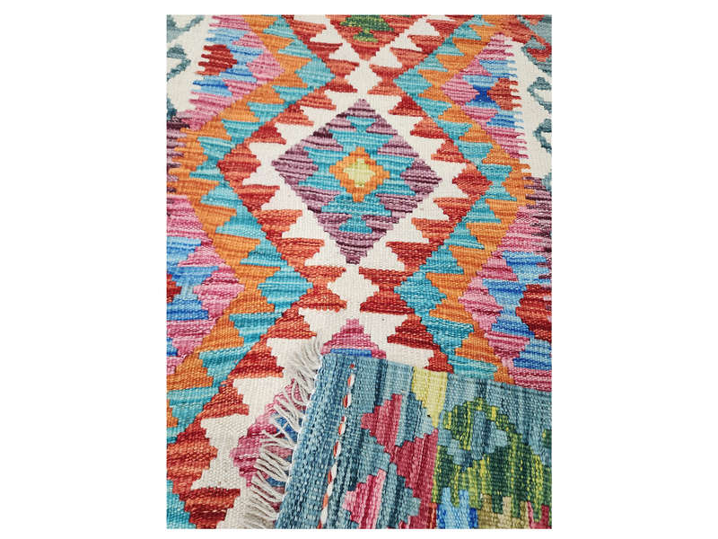 Stunning Afghan Choubi Kilim Runner 197 x 62 CM