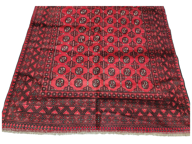 Gorgeous Red Afghan Handmade Carpet 290 x 191 cm